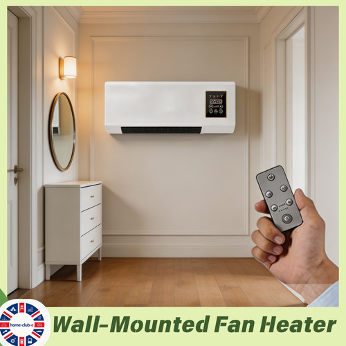 1800w wall mounted fan heater - 1800w,