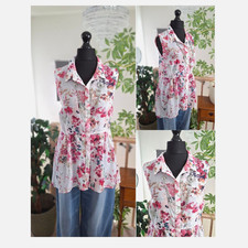Floral LADIES SHIRT Sleeveless