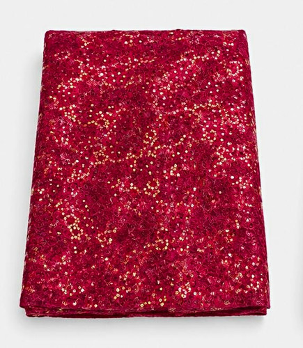Dark red sequin fabric - sequin,