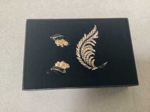 Vintage brooch earrings set - vintage,