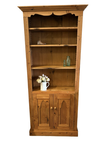 Tall solid wooden rustic pine - solid,