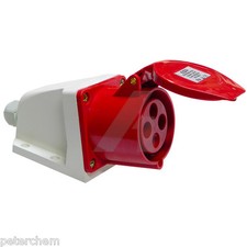 16 Amp 4 Pin 415V Red Socket 3