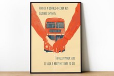 The Smiths: There Is A Light That Never Goes Out Lyric Poster | London Bus Print