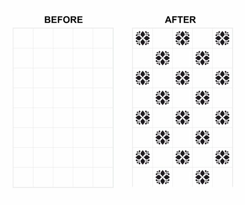 Mosaic tile stickers - tile,