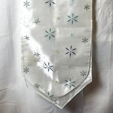 Target Winter Solstice Holiday Sheer Table Runner Metallic Stars 70x16" READ