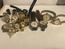 JOB LOT OF 12 VINTAGE LADIES MANUAL WIND WATCHES-INGERSOLL,SEKONDA ETC-ALL WORK
