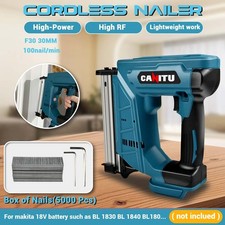 Cordless Brad Nailer Straight Finish Nail Gun Stapler For Makita 18V Body Only