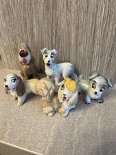 VINTAGE WADE WHIMSIES DISNEY LADY & THE TRAMP COLLECTABLE FIGURES