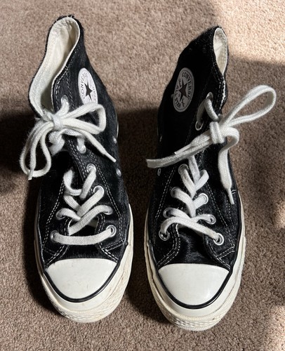 Black pony hair - pony, converse