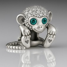 Cheeky Monkey Bead for Charm