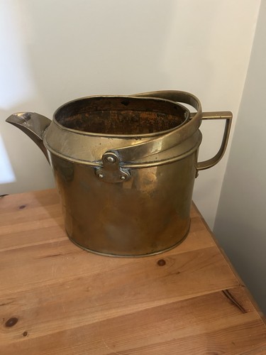 Antique brass watering can - watering,