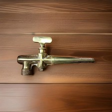 Vintage Solid Brass Beer Barrel Tap 8.5" Heavy