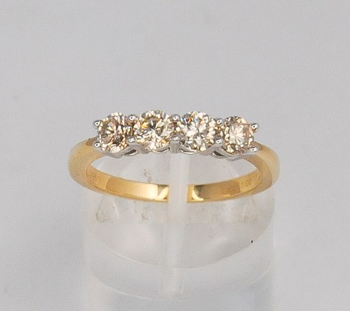 18ct yellow gold brilliant - gold,