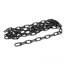 Black 4mm x 2.5m Long Steel Chain Industrial Welded Outdoor Hanging Fence