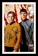 William Shatner & Leonard Nimoy - Star Trek Autograph Signed & Framed Photo