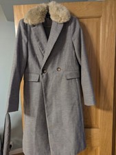 Topshop Womens Grey Coat Size10