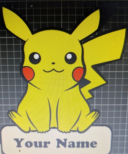 Pikachu custom name led - custom,