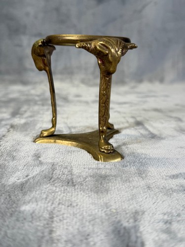 Vintage brass goat ram head - vintage,