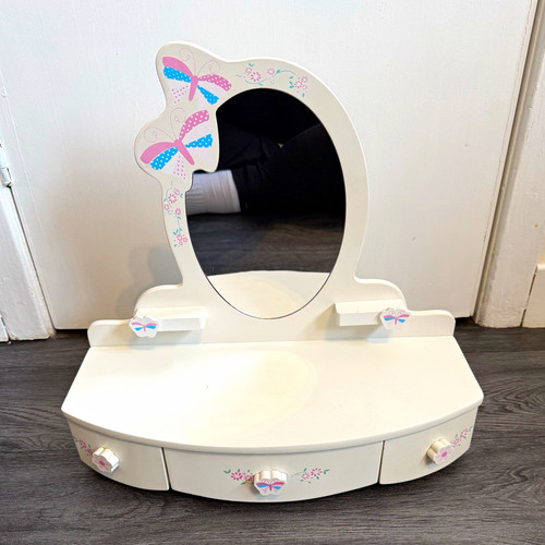 Girls wooden white dressing - wooden,