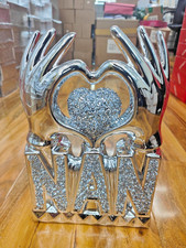 NAN Heart Hand Silver Crushed