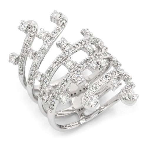 06ct diamond ring k18wg pave - ring,