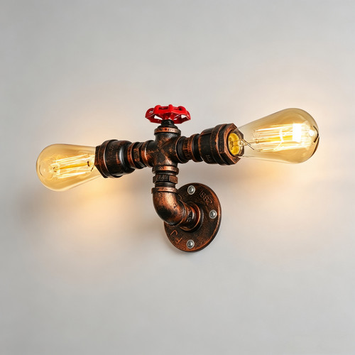 Industrial light distressed - industrial, 2-light