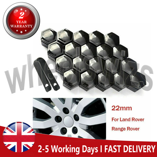 22mm black wheel nut - 20,