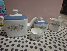 Royal Doulton Pastorale Chine Tea Pot, Milk Jug And Pots