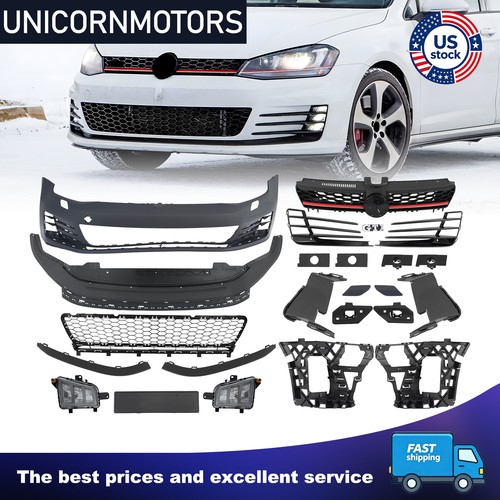 Unpainted front bumper cover - front,