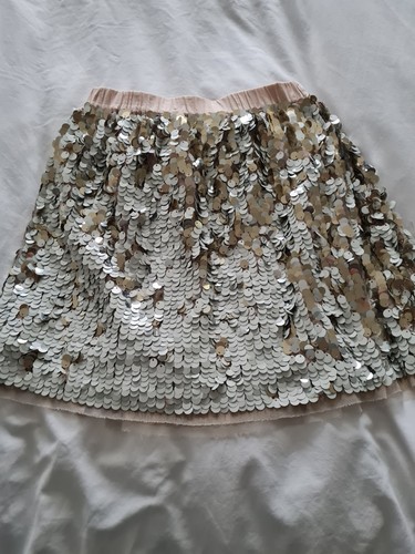 Girls next silver sequin skirt - next,