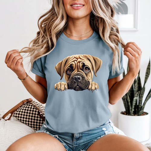 Mastiff dog peeking - dog,