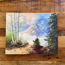 Landscape Mountain Trees Pines