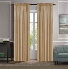 Faux Silk Sheer Curtains 2