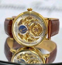 Thomas Tompion Mens Gold Observatory Automatic Moon-Phase Watch RRP £375 BNIB