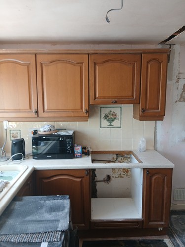Full kitchen cabinets - kitchen,