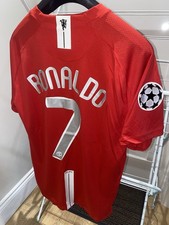 Man Utd 2008 2009 Home UCL Final Ronaldo 7 champions league CR7 size large
