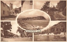 Minehead Multiview Postcard (J453)