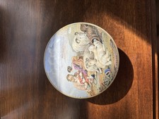 Antique prattware pot lid and - antique,