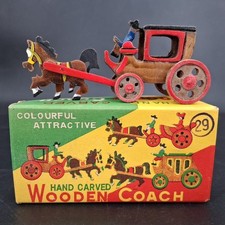 (B) Vintage Handmade Wooden