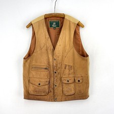 Orvis Leather Waistcoat Mens