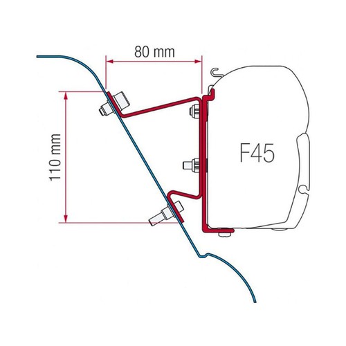 Adapter brackets fiamma - adapter,