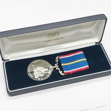 VINTAGE NATIONAL SERVICE MEDAL ROYAL AIR FORCE RAF OFFICER CADET S.K HARDING