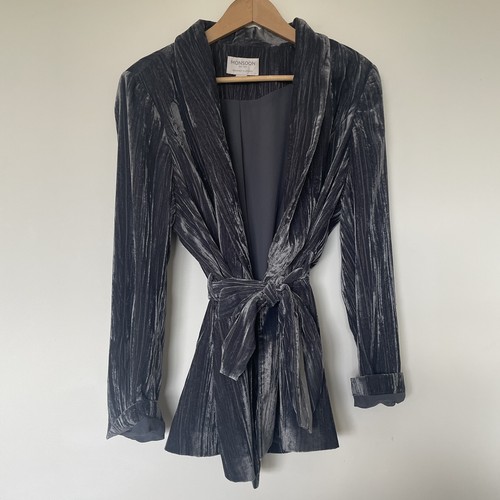 Monsoon grey velvet jacket - grey,