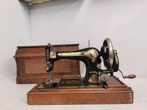 Singer 1908 hand crank 28k - hand,
