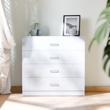 Chest Of Drawers White 4 5
