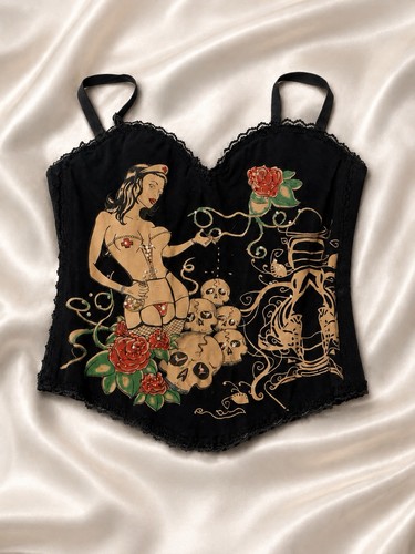 Vintage y2k nurse skull - vintage,
