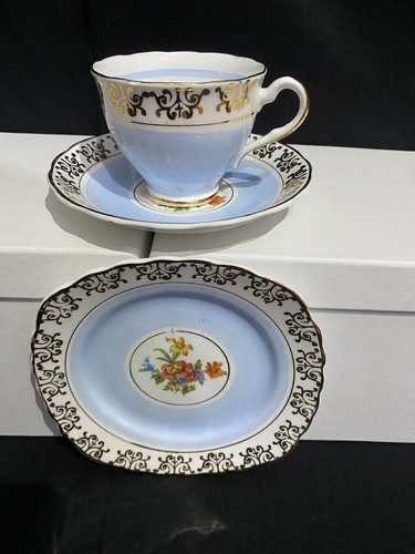 Vintage bone china - , blue
