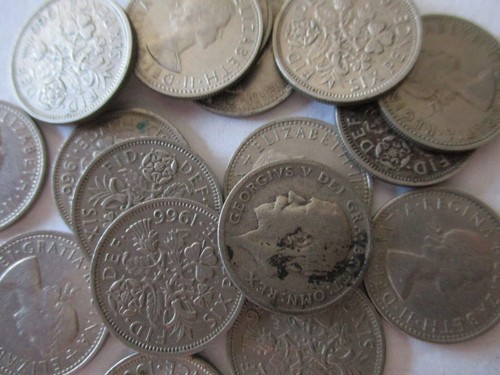 Lucky sixpence various dates - lucky,