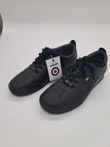 Lambretta black sports shoes - black,