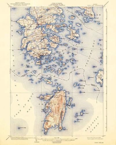 1904 topo map deer isle - 1904,